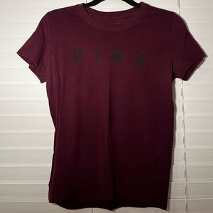 purple t-shirt from pink